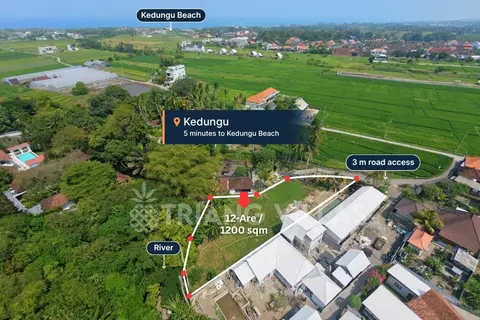 Photo of 12-Are Leasehold Land Pink Zone In Kedungu in Kedungu